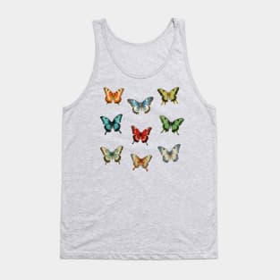 Colorful Butterflies, Cute Butterfly for Nature Lover Tank Top